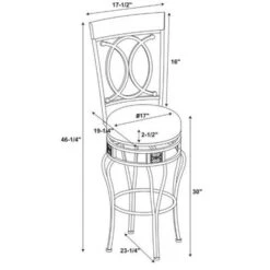 Malise Barstool Bronze - Linon -Linon GUEST 0094cd27 e079 42a1 8a98 647b7048d63a