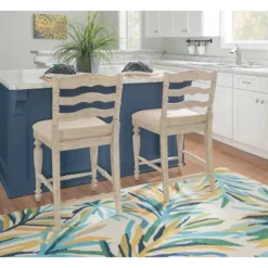 24" Marino Counter Height Barstool Upholstered Seat & Back - Linon -Linon GUEST 00a18340 d364 4836 b469 3581b2910c11