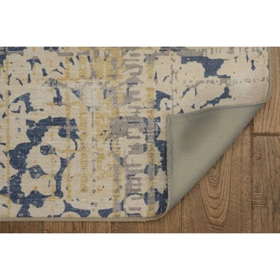 Selkirk Washable Outdoor Rug Navy/Sand - Linon 5 Selkirk Washable Outdoor Rug Navy/Sand - Linon - Image 3