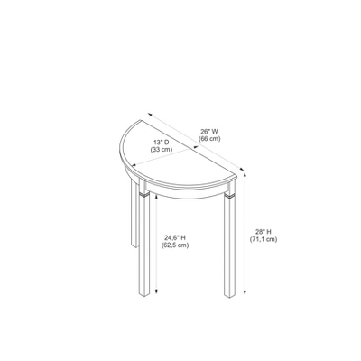 Camden Console Table Black Cherry - Linon 9 Camden Console Table Black Cherry - Linon - Image 7
