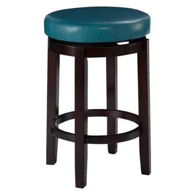 Maya Swivel Backless Counter Height Barstool - Linon 8 Maya Swivel Backless Counter Height Barstool - Linon - Image 6
