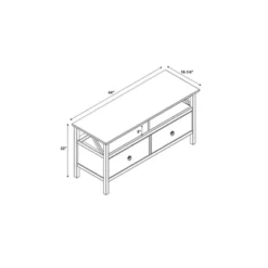 Titian Rustic TV Stand For TVs Up To 40" - Linon -Linon GUEST 05e76d3c 644c 4d94 946f f447a8576d95