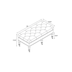 50" Isabelle Bench - Linon -Linon GUEST 06dba186 5b5a 4f88 a892 b3d11ecf3e31