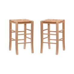 Set Of 2 Gianna Backless Counter Height Barstools - Linon -Linon GUEST 093ff734 758d 483f 90d2 a40a441800f4