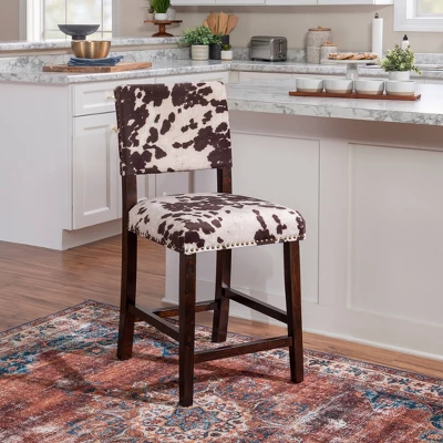 Corey 24" Counter Height Barstool Wood - Linon 11 Corey 24" Counter Height Barstool Wood - Linon - Image 9