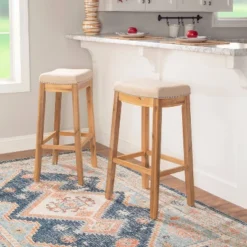 Claridge Rustic Backless Barstool - Linon 19 Claridge Rustic Backless Barstool - Linon -Linon GUEST 0af0ffa6 aec1 4d4c 92a4 02b90e86f2cd