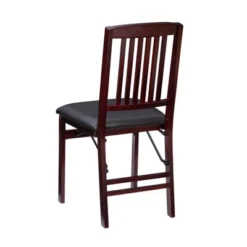 Set Of 2 Triena Mission Back Folding Chair Espresso - Linon -Linon GUEST 0af3e8c7 4710 40ee 87fa 9167d4a62666