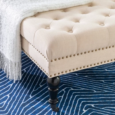 Isabelle Square Tufted Ottoman - Linon 6 Isabelle Square Tufted Ottoman - Linon - Image 4