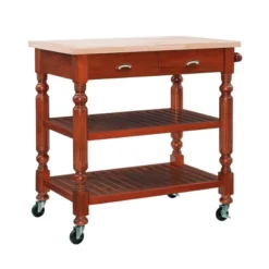 Barker Kitchen Cart And Islands - Linon -Linon GUEST 13863cf9 bca2 4f94 8638 e9de0b1dcff3