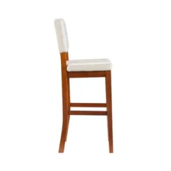 Milano Padded Barstool Upholstered Seat & Back - Linon -Linon GUEST 15f4ce8d 5755 44e0 b74d fec818cba6f0