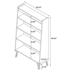48" Perry 3 Shelf Bookshelf - Linon -Linon GUEST 1668f447 7d4c 4066 a4fc 0c73d84d4424