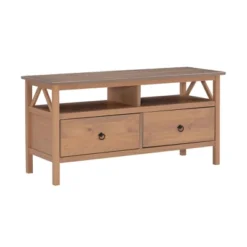 Titian Rustic TV Stand For TVs Up To 40" - Linon -Linon GUEST 182f6aff 652e 4ed6 a89d 4e2b635ab2b0