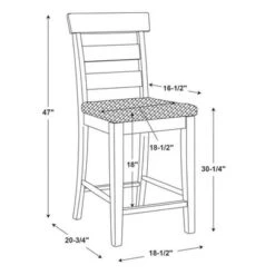 Peri Barstool - Linon -Linon GUEST 19456288 88ae 42bd 8583 b8919298dd8f