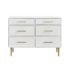 Gloria 6 Drawer Dresser White - Linon -Linon GUEST 1a3bbf8a a3d6 4049 b32e b95d819bcfa0
