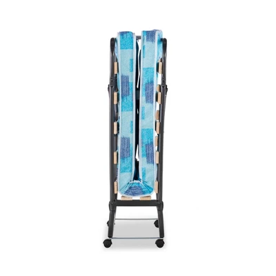 Twin Roma Folding Bed Blue - Linon 6 Twin Roma Folding Bed Blue - Linon - Image 4