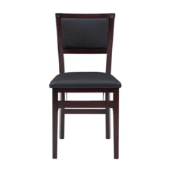 2pc Claire Folding Chair Espresso - Linon -Linon GUEST 1afacf52 1877 4f1e 8a6c 1b0465dce5da