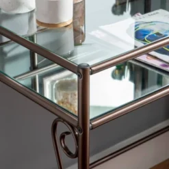 Clarisse Metal Vanity Set Brown - Linon -Linon GUEST 233c17ba c60b 485f bd28 e9807485d2ef