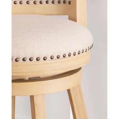 Tift Buff Counter Height Barstool Gray - Linon 9 Tift Buff Counter Height Barstool Gray - Linon - Image 7