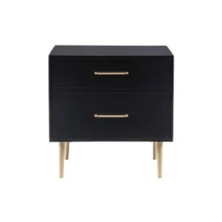 Gloria 2 Drawer Nightstand - Linon -Linon GUEST 275a1369 edb9 41f0 b868 d67f25fc056b