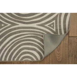 Solway Washable Outdoor Rug Ivory/Brown - Linon -Linon GUEST 29fac1c3 e12e 42a0 9250 d15938b26fc1