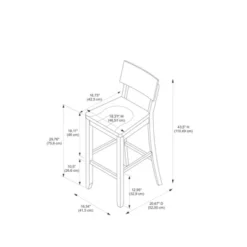 29" Jordan Barstool - Linon -Linon GUEST 2babbbdf 97e6 446b b200 db3dc3faf6c6