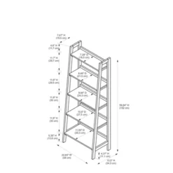 59.84" Calum 5 Shelf Bookshelf Black Cherry - Linon 19 59.84" Calum 5 Shelf Bookshelf Black Cherry - Linon -Linon GUEST 30b771f4 717b 4923 8599 915076eab5da