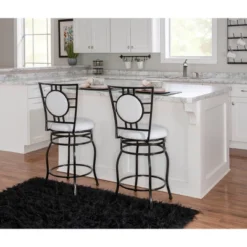 Teagan Adjustable Stool Black - Linon -Linon GUEST 3289eecf 309a 457b b33f 97675e53d84d