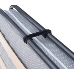 Twin Fensby Folding Bed Gray - Linon -Linon GUEST 32954d06 8265 4de0 8129 52c406dfb6f1