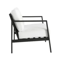 Linon Lark Aluminum Arm Chair White -Linon GUEST 37ca2f2c b24c 431d a6d1 4e9fca023432