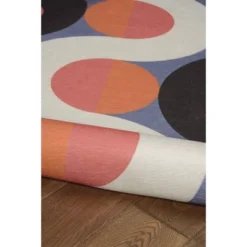 Rexford Washable Outdoor Rug Orange/Pink - Linon -Linon GUEST 3889a626 3be7 4fde 9f63 9e7b58ed3e57