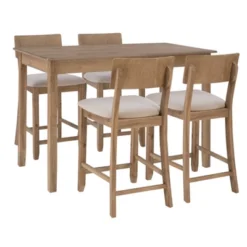 5pc Jordan Tavern Counter Height Dining Set - Linon -Linon GUEST 3985a51d 5be0 4318 a518 44cdd00a52dd