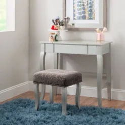 Harper Vanity Set Silver - Linon 26 Harper Vanity Set Silver - Linon -Linon GUEST 3a768253 d6bb 4879 9580 ab36144337ef