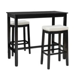 3pc Claridge Bar Height Dining Set - Linon -Linon GUEST 3a977980 b1c8 43bf b4de 4b583288bd07