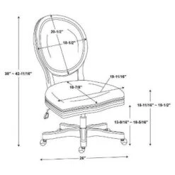 Erin Office Chair - Linon 21 Erin Office Chair - Linon -Linon GUEST 3e2621b9 c2cd 450d 900b 3f6d1be3ff34