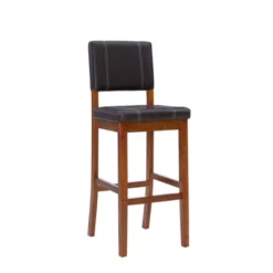 Milano Padded Barstool Upholstered Seat & Back - Linon -Linon GUEST 411061d8 89eb 465f 95e2 dd55b6a03fd8