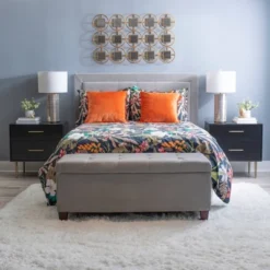 Gloria 2 Drawer Nightstand - Linon -Linon GUEST 42c8eb35 8afc 4d0a 9311 d02360259074