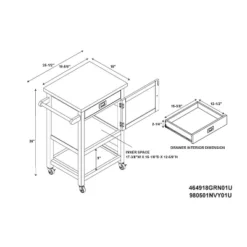 Sydney Apartment Kitchen Cart - Linon -Linon GUEST 4759ea11 40df 48b4 a63c 0c57163bf5b7