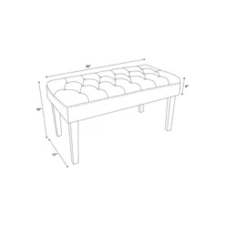 Ella 35" Bench - Linon -Linon GUEST 47b42bcb e5c3 497c bc74 fa24d30c275b