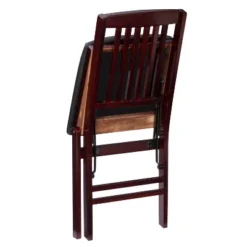Set Of 2 Triena Mission Back Folding Chair Espresso - Linon -Linon GUEST 47fc73c3 d22b 4051 8529 237c37b12cce