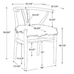 Ellis Wishbone Chair White - Linon -Linon GUEST 482b7bc0 82d3 4429 99b3 507a1a44203e