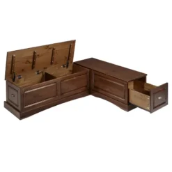 Colby Backless Nook Dining Sets Brown - Linon -Linon GUEST 49e942b5 ebde 4597 8c07 4e923304a661