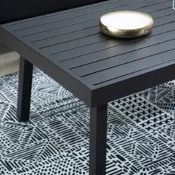 Linon Aluminum Rectangle Lark Coffee Table Black -Linon GUEST 4b5852aa 26ca 48b6 bd87 628bb699e60d