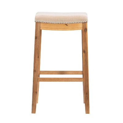 Claridge Rustic Backless Barstool - Linon 4 Claridge Rustic Backless Barstool - Linon - Image 2
