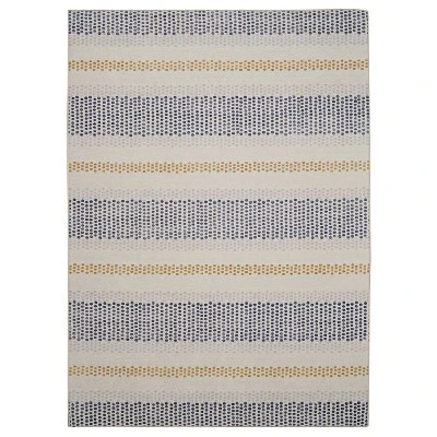 Maldon Washable Outdoor Rug Ivory/Blue - Linon 13 Maldon Washable Outdoor Rug Ivory/Blue - Linon - Image 12