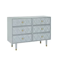 6 Drawer Geo Textured Dresser - Linon 32 6 Drawer Geo Textured Dresser - Linon -Linon GUEST 514eb8c8 6dc8 483d b799 a83750fcb3e7