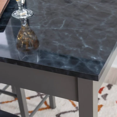 5pc Lancer Faux Marble Tavern Set - Linon 14 5pc Lancer Faux Marble Tavern Set - Linon - Image 12