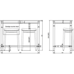 36" Claridge Counter Height Pub Table - Linon -Linon GUEST 5297465e 7333 4bda b67f 8b2497aeee19