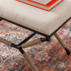 Pascoe Campaign Bench - Linon -Linon GUEST 52aa2377 d1ad 4b95 b2ac 270cad745533