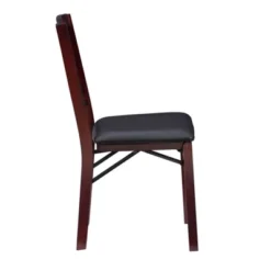 Set Of 2 Triena Mission Back Folding Chair Espresso - Linon -Linon GUEST 531133dc 4b91 4e3c 837a 10d02a7cfdc6