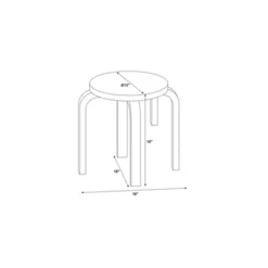 Set Of 4 Bentwood Stools - Linon 17 Set Of 4 Bentwood Stools - Linon -Linon GUEST 5328732f ad07 4f27 9084 8b830d73b22e